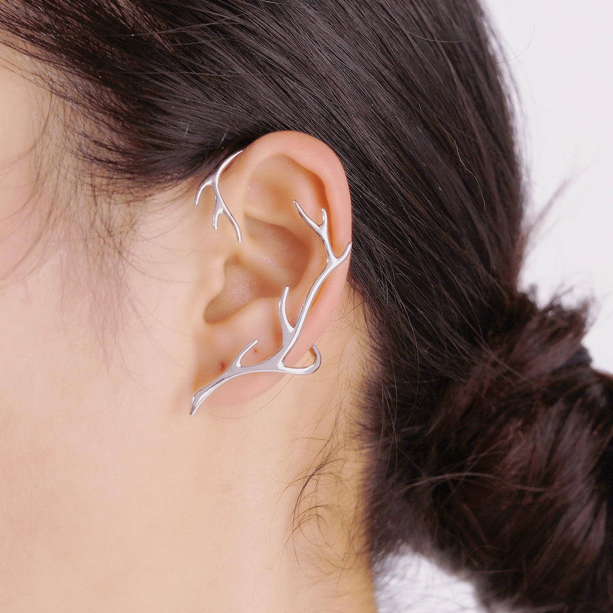 Luxury Geometric Elegant Antlers Ear Wrap Earrings Jewelry For Women Wedding Engagement Party Ear Climber Jewelry Accessories