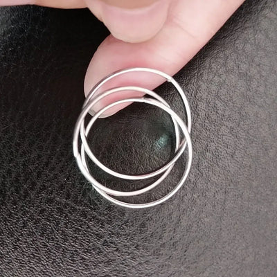 Stylish Interlocking Rings for Women Elegant Stackable Three-layers Fingers Jewelry Cool Stuff 2026 New Year Gift for Girlfriend