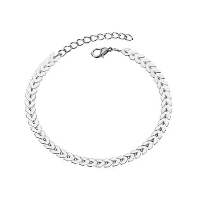 Simple Anklet Silver Color Double Layers Ball Pendant Anklet Summer Beach Bracelets Frosted Beads Anklets Bracelet Women Jewelry