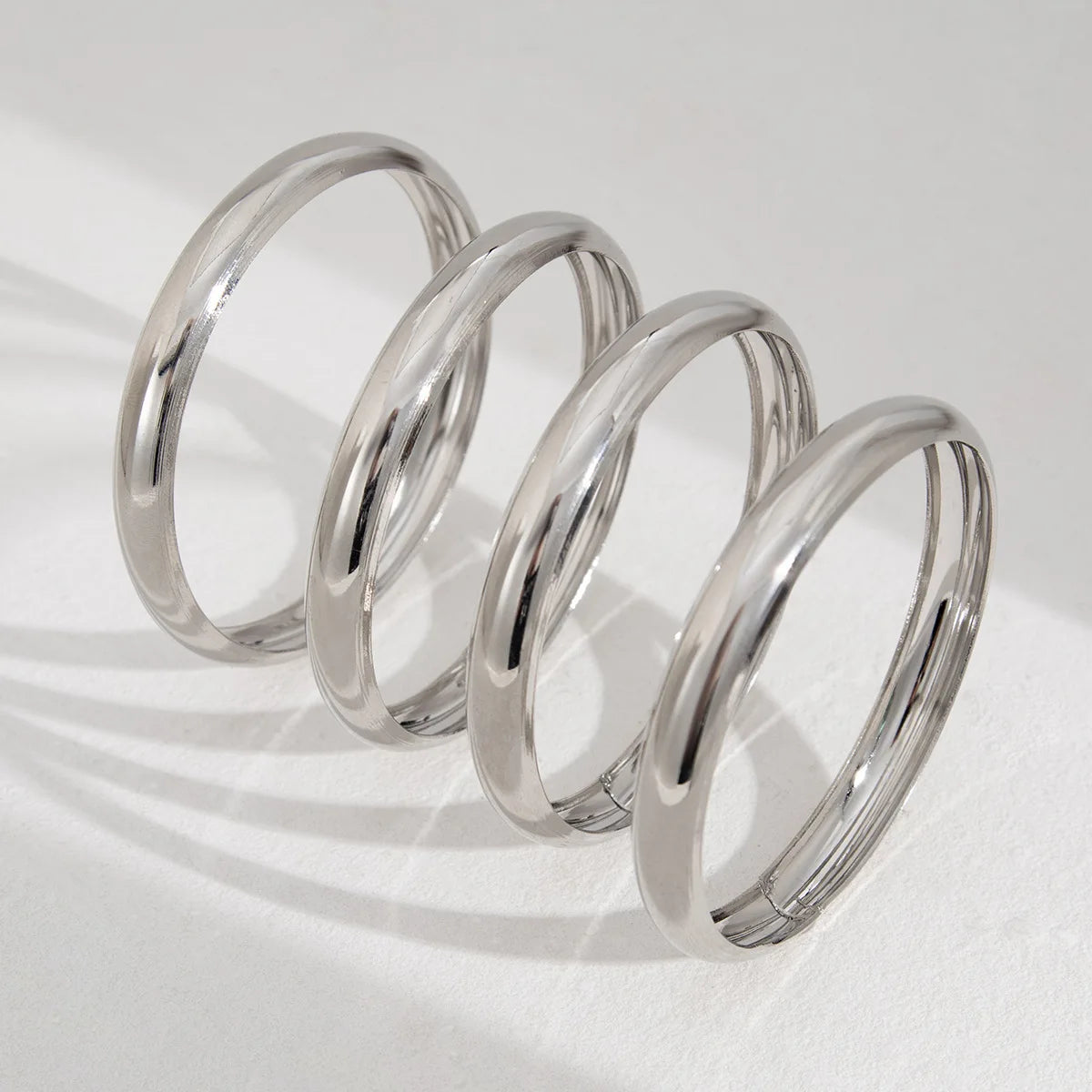DIEZI One Set Simple Multilayer Bangle Bracelet Fashion Punk Gold Silver Color Geometric Bangles For Women Men Gift Jewelry