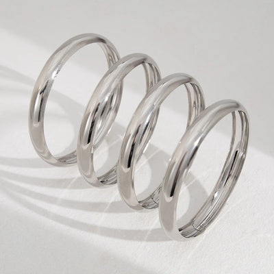 DIEZI One Set Simple Multilayer Bangle Bracelet Fashion Punk Gold Silver Color Geometric Bangles For Women Men Gift Jewelry