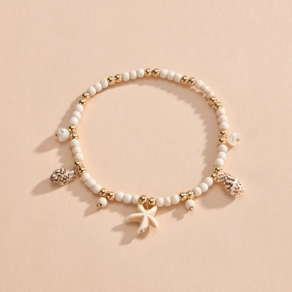 Anklets Bracelets Vintage Multiple Layers Anklets for Women Pendant Charms Rope Chain Beach Summer Foot Ankle Bracelet Jewelry