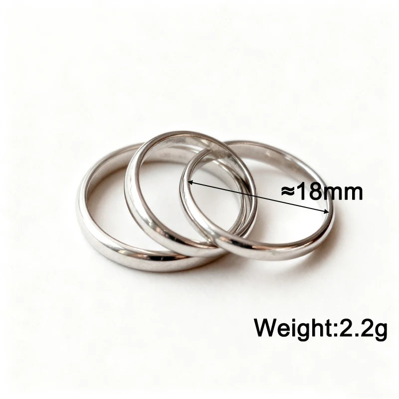 Stylish Interlocking Rings for Women Elegant Stackable Three-layers Fingers Jewelry Cool Stuff 2026 New Year Gift for Girlfriend