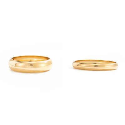 PuRui 3 Styles Retro Punk Gold Color Stack Metal Bangles Bracelets for Women Trend Simple Femme Charm Jewelry Accessories Gifts