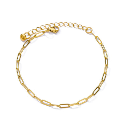 Palm Tree Birthstone Anklet Shiny Layered Chain Anklets For Women Gold Color Stainless Steel Waterproof Beach Jewelry Her Gift