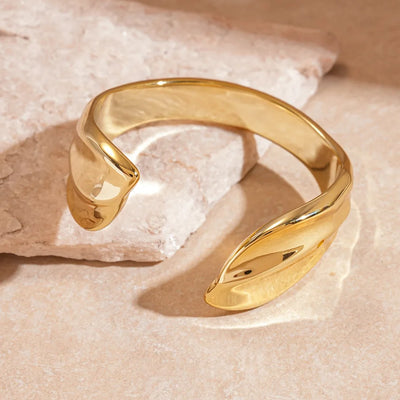 Hip Hop Thick Water Drop Wide Open Bangles Punk Golden Cross Geometric Acrylic Cuff Bracelets Striped Chunky Jewelry F