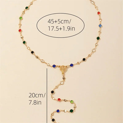 Bohemian Long Y-Shaped Necklaces for Women Y2K Metal Clavicle Chain Gold Color Choker Holiday Party Jewelry Necklace Gift Collar