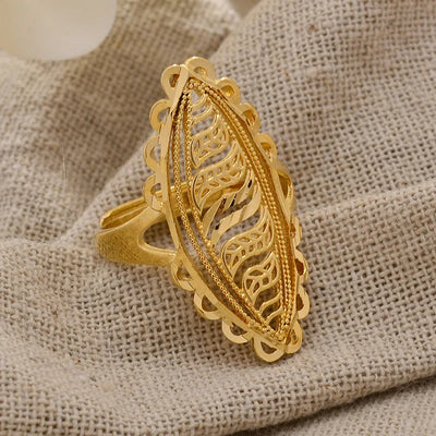 Rings for Women Gold Color Fashion Jewelry Rings Woman Girl,Wholesale Arab Jewelry Symbol of Wealth