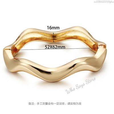 Vintage Punk Beige Khaki Thick Resin Acrylic Smudging Bangles Geometric Irregular Bangle Bracelets For Women Men Jewelry