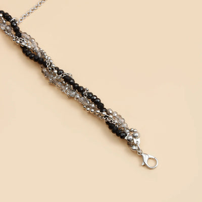 New Y2K Cross Pendant Beaded Necklace Women Boho Crystal Class Tassels Clavicle Chain Cool Choker Exquisite Fashion Jewelry