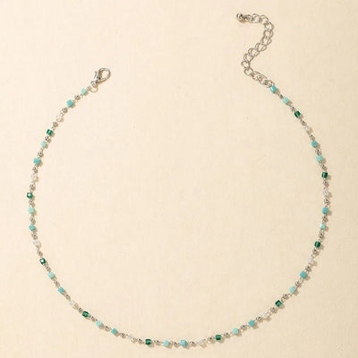 Necklace for Women Bohemian Colorful Beaded Fashion Jewelry Set On The Neck Party  Choker Chain  Femme Handwork Gift Daily