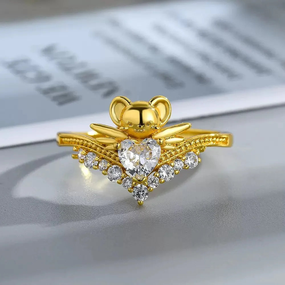 New Jewelry Cartoon CERBERUS Rings for Women Girls Accessories Daily Wear Finger Ring Fashion Gift