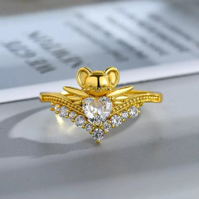 New Jewelry Cartoon CERBERUS Rings for Women Girls Accessories Daily Wear Finger Ring Fashion Gift