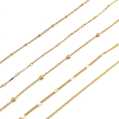 Shiny Anklets With Layers Leaves And Beaded Cuban Chains. A Set Of Summer Beach Anklets For Women Girls  Ankle Jewelry,
