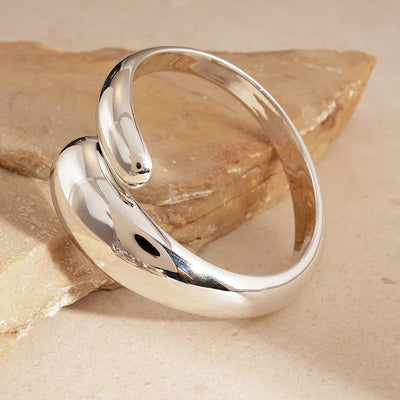 Hip Hop Thick Water Drop Wide Open Bangles Punk Golden Cross Geometric Acrylic Cuff Bracelets Striped Chunky Jewelry F