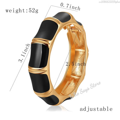 Vintage Punk Beige Khaki Thick Resin Acrylic Smudging Bangles Geometric Irregular Bangle Bracelets For Women Men Jewelry