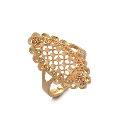 Rings for Women Gold Color Fashion Jewelry Rings Woman Girl,Wholesale Arab Jewelry Symbol of Wealth