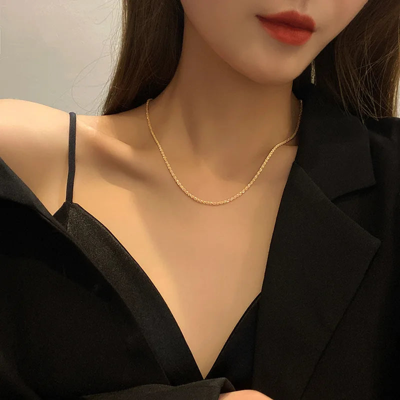 Sparkling Anklet 2022 Summer Temperament Light Luxury Niche Design Sparkle Starry Beach Anklet Bracelet Necklace Jewelry Gift
