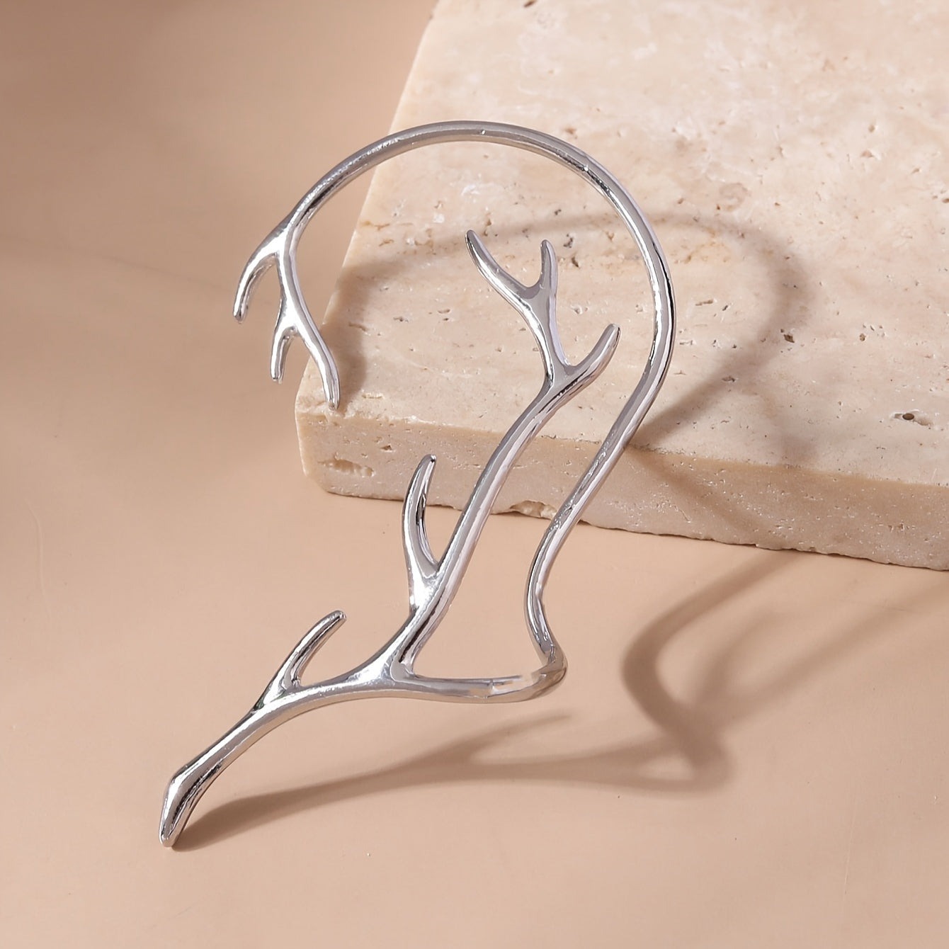Luxury Geometric Elegant Antlers Ear Wrap Earrings Jewelry For Women Wedding Engagement Party Ear Climber Jewelry Accessories