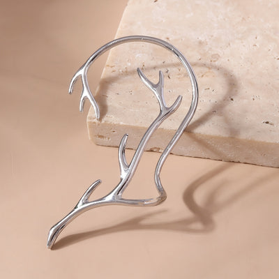 Luxury Geometric Elegant Antlers Ear Wrap Earrings Jewelry For Women Wedding Engagement Party Ear Climber Jewelry Accessories